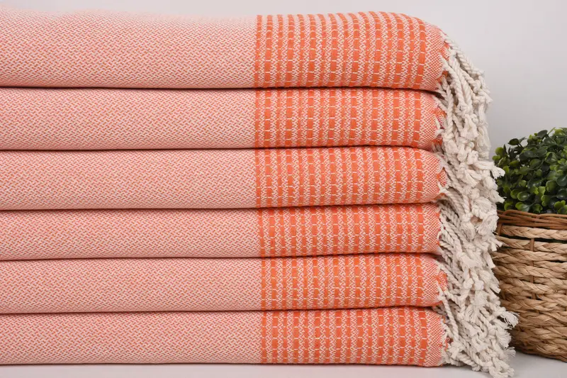 Sand-free peshtemal towel for the beach, Sand-free towel, Turkish Towel USA, Xmas Gifts, Bachelorette Party Decorations, 70x36 Cotton Striped Towel - 2