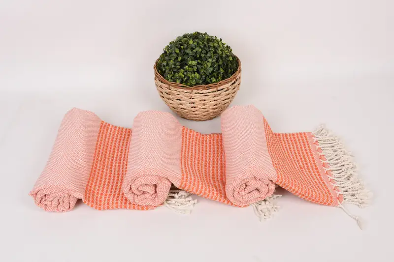 Sand-free peshtemal towel for the beach, Sand-free towel, Turkish Towel USA, Xmas Gifts, Bachelorette Party Decorations, 70x36 Cotton Striped Towel - 8