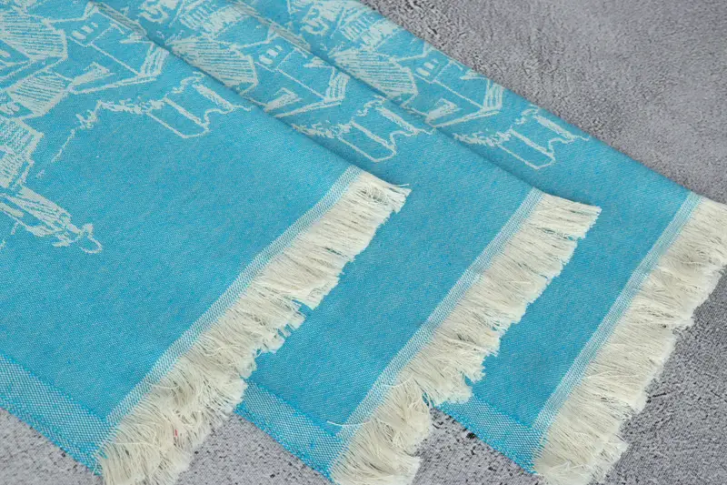 Wedding Gift, Bridesmaid Gift, 28x20 Cotton Landscape Patterned Towel, Gift For Mom, Turkish Tea Towel, Personalized Gifts, Home Decor Gifts - 6