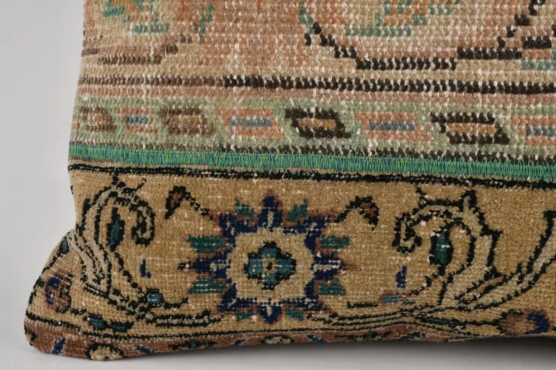 24x24 Beige Pillow Cover, Pillow for Sofa, Pillow Sham, Interior Designer Pillow, Pillow for Couch, Retro Throw Pillow Cover - 4