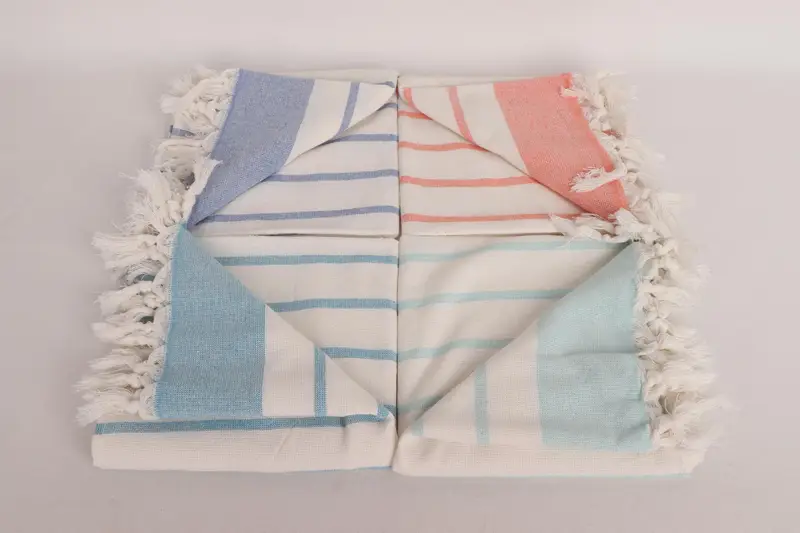 Bathroom Towels, Bachelorette Party Decorations, Bridal Gifts, 36x18 Cotton Striped Towel, Guest Towel, Monogram Kitchen Towel, Wedding Favors - 4