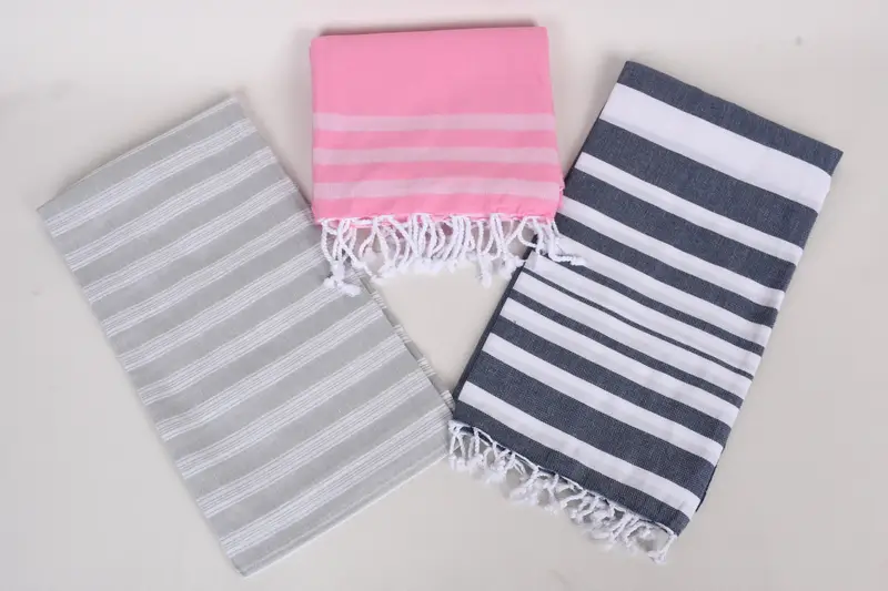 Antibacterial Turkish peshtemal towel, Peshtemal Towel, Wedding Favors, Xmas Gifts, Organic Beach Towel, Fouta towel, 70x40 Cotton Set of 8 Towel - 6