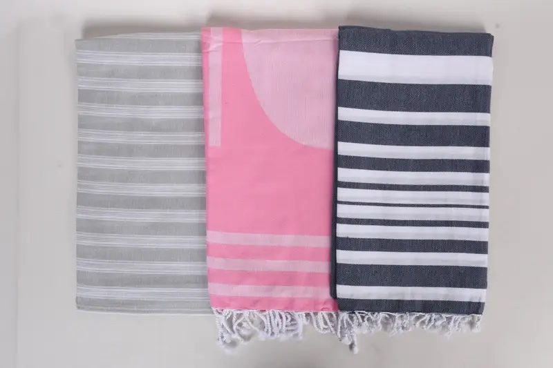 Antibacterial Turkish peshtemal towel, Peshtemal Towel, Wedding Favors, Xmas Gifts, Organic Beach Towel, Fouta towel, 70x40 Cotton Set of 8 Towel - 7