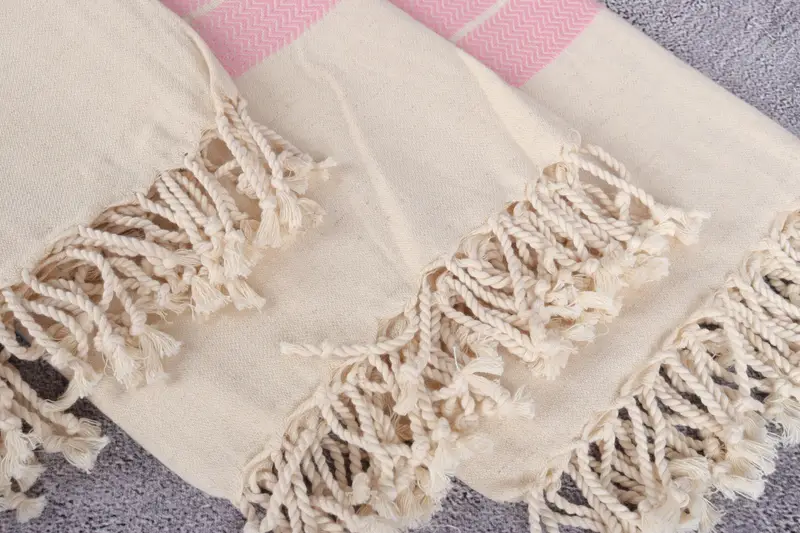 Hammam towel, Beach towel, Soft organic Turkish peshtemal for luxury spa use, Lightweight Turkish towel, 68x40 Linen Zig zag Towel, Gift Boxes Towel - 5