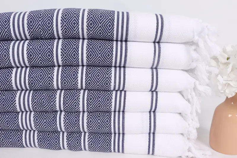 Monogrammed Hand Towel, Best Friend Gift, 40x18 Cotton Diamond Towel, Gift For Boyfriend, Personalized Dish Towel, Gift For Her, Kitchen Towel - 3