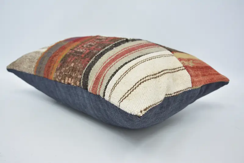 Tribal Cushion Cover, Home Decor Pillow, Floor Pillow Sham, Pillow Sham, Pastel Cushion, Antique Pillows, 16x24 White Cushion Case, Pillow for Sofa - 6