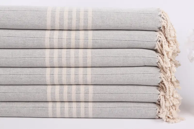 Custom Gift, 70x40 Linen Striped Towel, Beach Towel Bulk, Home Decor Gifts, Bachelorette Party Items, Bachelorette Party Favors, Personalised Gift - 3