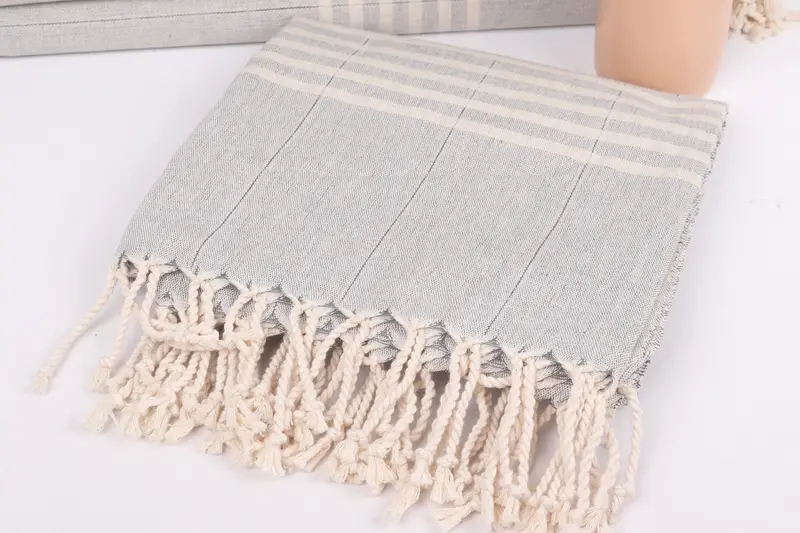 Custom Gift, 70x40 Linen Striped Towel, Beach Towel Bulk, Home Decor Gifts, Bachelorette Party Items, Bachelorette Party Favors, Personalised Gift - 5