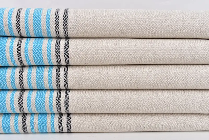 Gift Boxes Towel, Bachelorette Party Favors, Bachelorette Party Gift, 70x40 Linen Striped Towel, Bachelorette Party Gifts, Holiday Towel, Yoga Towel - 2
