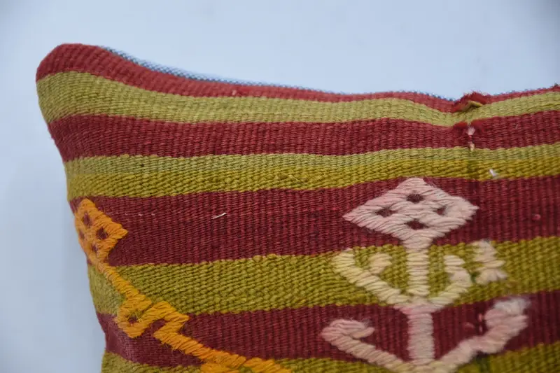 12x12 Red Pillow Cover, Vintage Kilim Pillow, Southwestern Pillow, Turkish Pillow, Christmas Pillow Sham, Pillow, Gift Pillow - 2