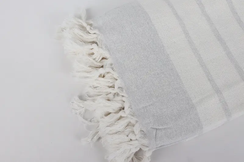 Sand-resistant towel, Grandma Gift, Monogrammed Beach Towel, Luxury Turkish Bath Towel, 68x39 Cotton Striped Towel, Monogram Turkish Towel - 7