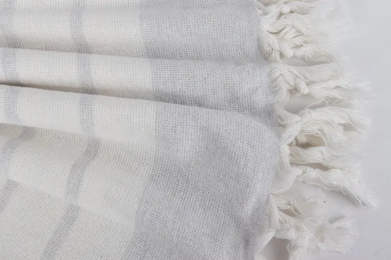 Sand-resistant towel, Grandma Gift, Monogrammed Beach Towel, Luxury Turkish Bath Towel, 68x39 Cotton Striped Towel, Monogram Turkish Towel - 8