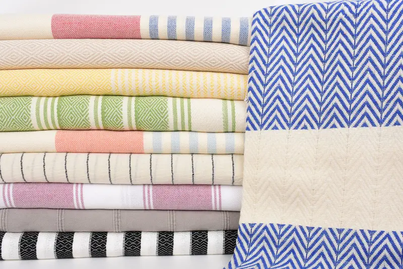 Handmade Gift, Lightweight towel, Lightweight quick-dry peshtemal towel for travel, Gift Towel, Absorbent towel, 70x40 Cotton Set of 10 Towel - 2