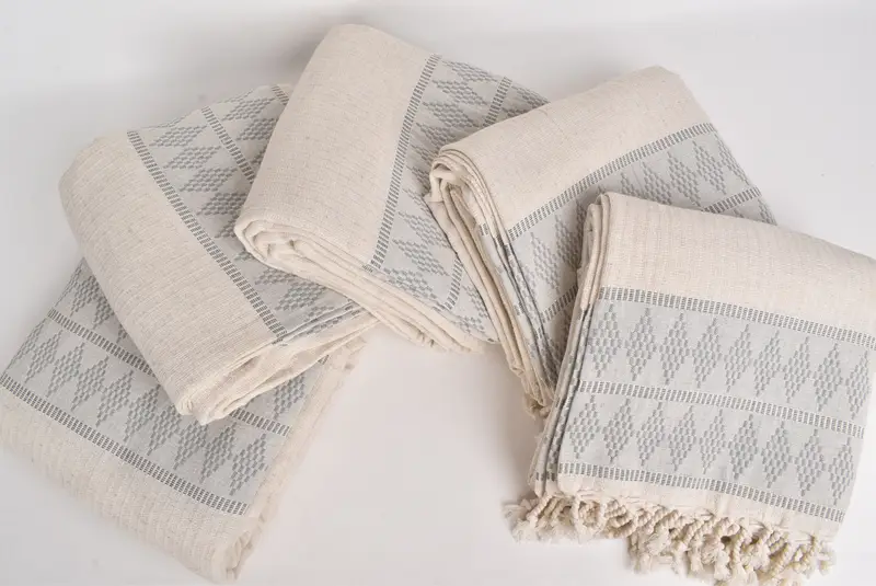 Bachelorette Party Favors, Embroidery Bedspread, Turkish Tablecloth, Best Wedding Gift, 100x88 Linen Kilim Design Towel, Turkish Blanket, Bedspread - 4