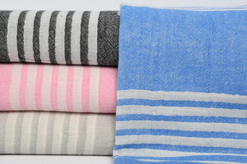 Embroidered Towel, Bridesmaid Proposal Gift, Bulk Order Towel, Beach Towel Bulk, 70x36 Cotton Striped Towel, Organic Beach Towel, Soft towel - 1