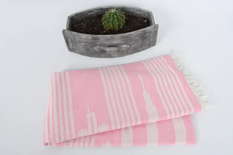 Embroidered Towel, Bridesmaid Proposal Gift, Bulk Order Towel, Beach Towel Bulk, 70x36 Cotton Striped Towel, Organic Beach Towel, Soft towel - 6