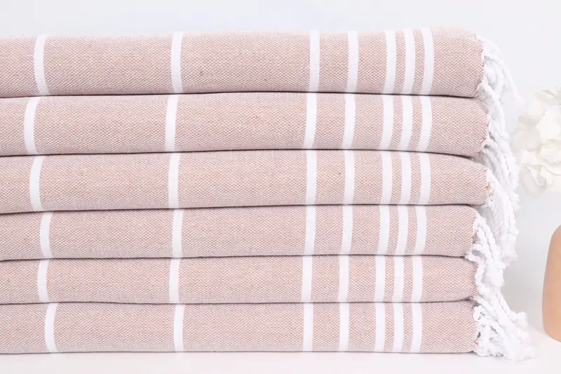 Bridesmaid Towel, Personalized Dish Towel, Monogrammed Hand Towel, Wedding Gift, 38x18 Cotton Striped Towel, Bridal Shower Favors, Bathroom Towel - 3