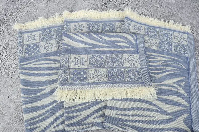 Handmade Gift, Travel Towel, Bathroom Towels, Organic Tea Towel, Guest Towel, 28x20 Cotton Striped Towel, Wedding Favors, Turkish Towel Hand Towel - 4