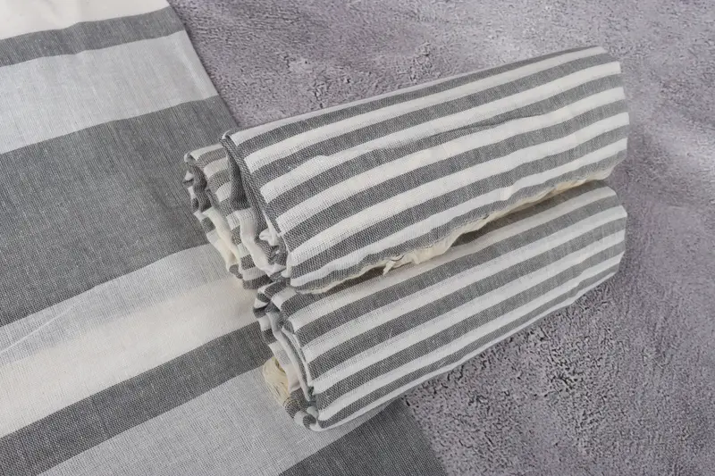 Bachelorette Party Favor, Turkish bath towel, Turkish Towel Monogram, Holiday Towel, Custom Wedding Gift, Luxury towel, 70x40 Cotton Striped Towel - 7
