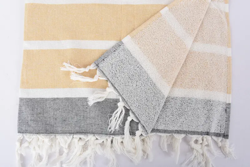 Turkish Beach Towel Personalized, Beach towel, Guest Towel, Turkish hand towel, Gift For Him, 64x40 Cotton Striped Towel, Wedding Day Gift For Bride - 6