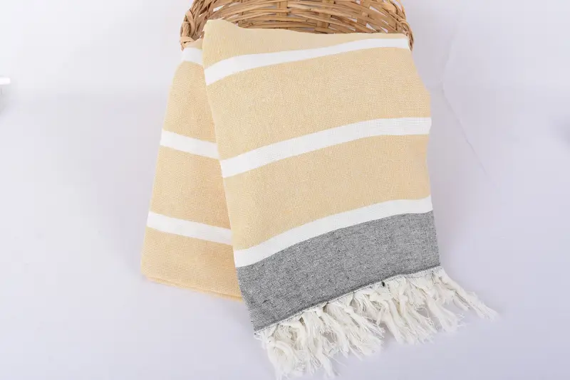 Turkish Beach Towel Personalized, Beach towel, Guest Towel, Turkish hand towel, Gift For Him, 64x40 Cotton Striped Towel, Wedding Day Gift For Bride - 5