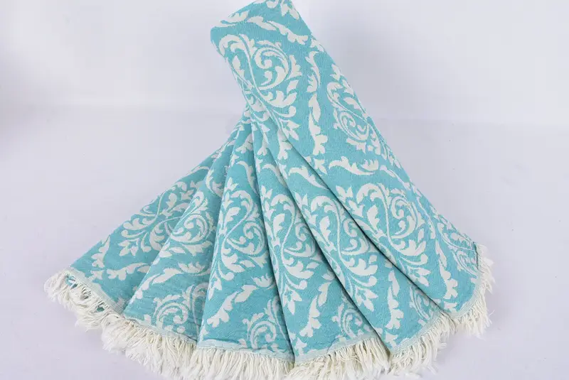 Turkish Towel Bulk, Hammam towel, Wedding Hand Made Gift, Bachelorette Party Decorations, Thin towel, 68x36 Cotton Baroque Towel, Unique Gift - 4