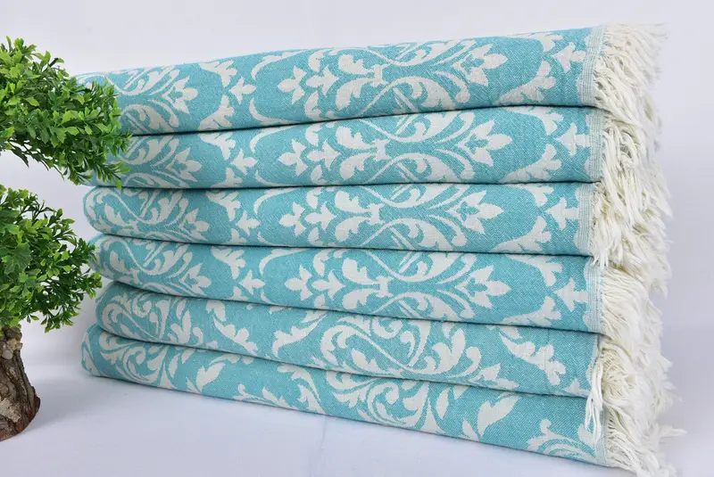 Turkish Towel Bulk, Hammam towel, Wedding Hand Made Gift, Bachelorette Party Decorations, Thin towel, 68x36 Cotton Baroque Towel, Unique Gift - 3