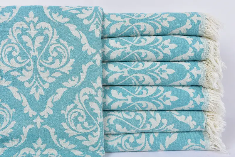 Turkish Towel Bulk, Hammam towel, Wedding Hand Made Gift, Bachelorette Party Decorations, Thin towel, 68x36 Cotton Baroque Towel, Unique Gift - 1