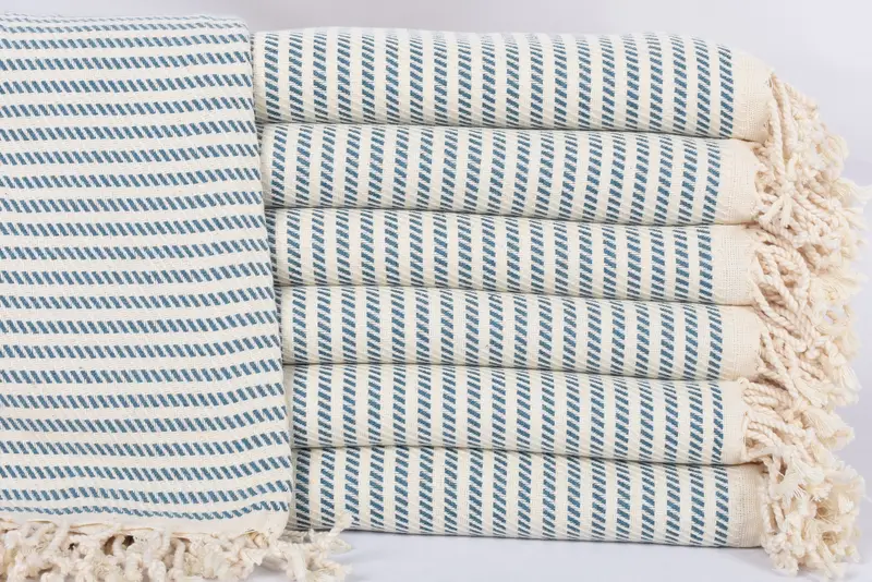 Handmade Gift, Yoga Towel, Luxury towel, Traditional Turkish peshtemal for hammam, Bridesmaid Gifts, 70x40 Cotton Polka Dot Towel, Wedding Gift - 1