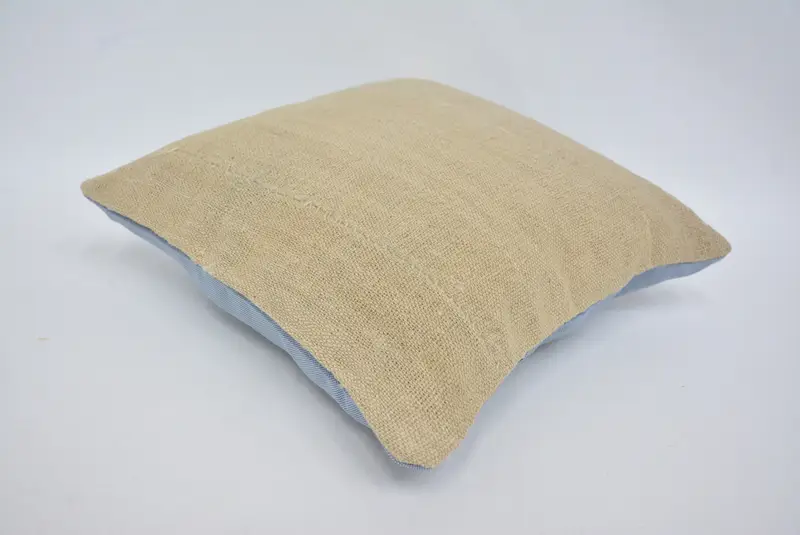Interior Designer Pillow, Vintage Pillow, Pillow, Vintage Kilim Pillow, 16x16 Beige Pillow Case, Boho Chic Cushion, Handmade Rug Seat Cushion Cover - 6