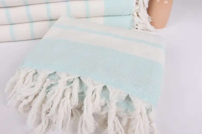 Hammam Towel USA, Thin towel, Bridesmaid Towel, 68x39 Cotton Striped Towel, Gift For Him, Sand-resistant towel, Bachelor Gift, Custom Beach Towels - 5