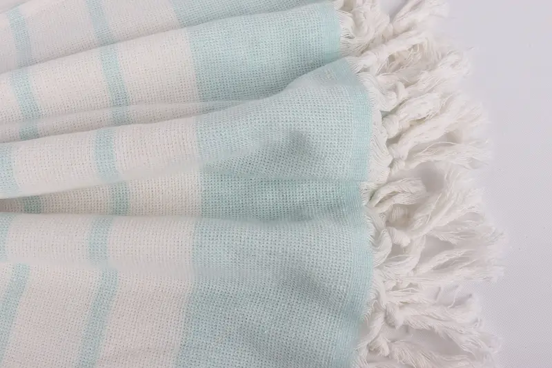Hammam Towel USA, Thin towel, Bridesmaid Towel, 68x39 Cotton Striped Towel, Gift For Him, Sand-resistant towel, Bachelor Gift, Custom Beach Towels - 8