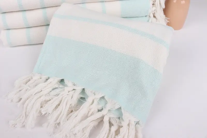 Hammam Towel USA, Thin towel, Bridesmaid Towel, 68x39 Cotton Striped Towel, Gift For Him, Sand-resistant towel, Bachelor Gift, Custom Beach Towels - 4