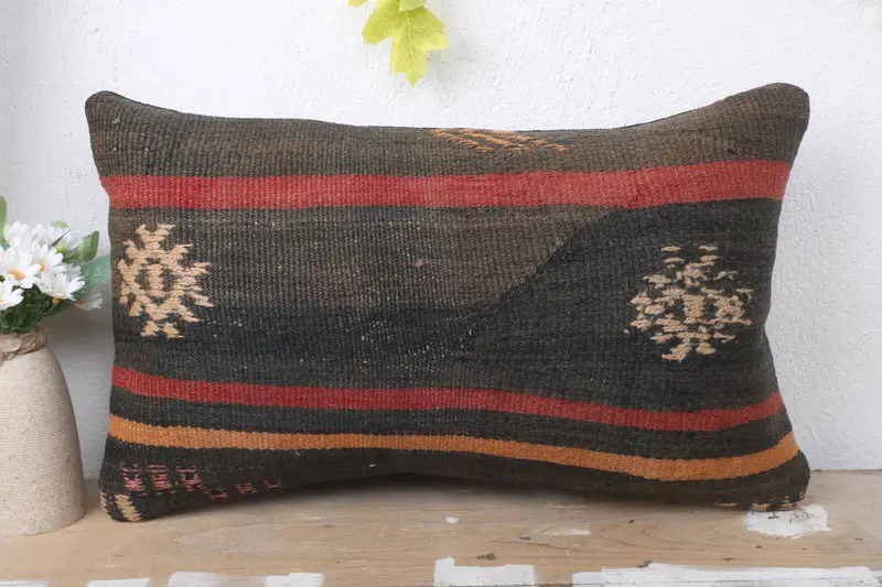 Aesthetic Cushion, Pillow for Couch, Decorative Throw Cushion, 12x20 Brown Cushion Cover, Home Decor Pillow, Pillow for Sofa, Pillow Cover - 2