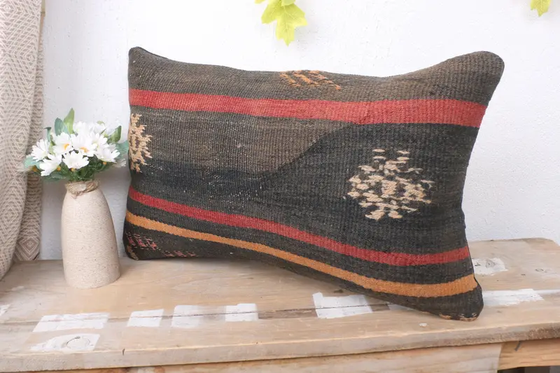 Aesthetic Cushion, Pillow for Couch, Decorative Throw Cushion, 12x20 Brown Cushion Cover, Home Decor Pillow, Pillow for Sofa, Pillow Cover - 4