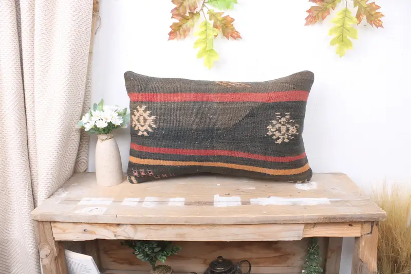 Aesthetic Cushion, Pillow for Couch, Decorative Throw Cushion, 12x20 Brown Cushion Cover, Home Decor Pillow, Pillow for Sofa, Pillow Cover - 1