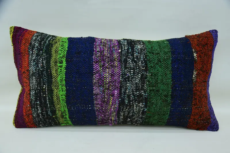 12x24 Green Pillow Cover, Kilim Cushion Sham, Home Decor Pillow, Morroccon Kilim Cushion Pillow Case, Cushion Cover, Pillow for Couch - 4
