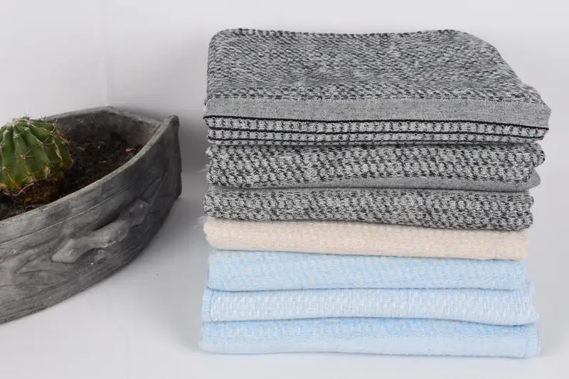 Custom Hand Towel, Turkish Tea Towel, Personalized Wedding Gift For Couple, Personalized Kitchen Towel, 40x20 Cotton Striped Towel, Organic Towel - 5