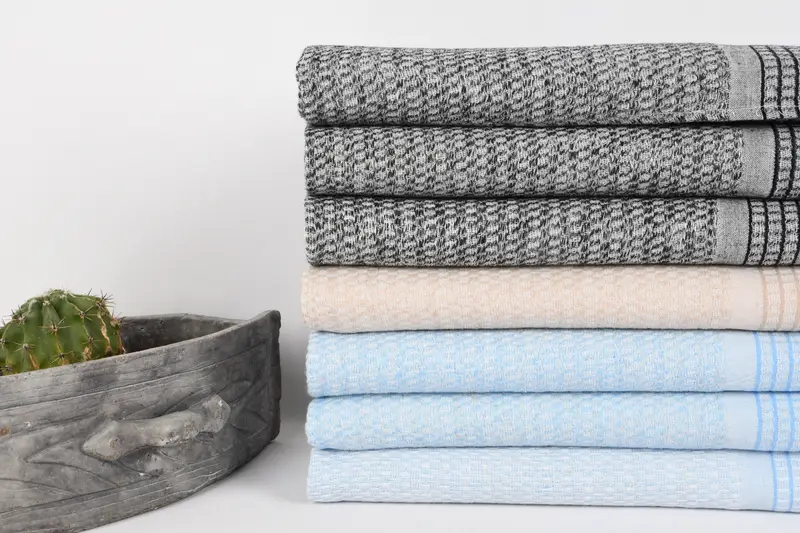 Custom Hand Towel, Turkish Tea Towel, Personalized Wedding Gift For Couple, Personalized Kitchen Towel, 40x20 Cotton Striped Towel, Organic Towel - 3