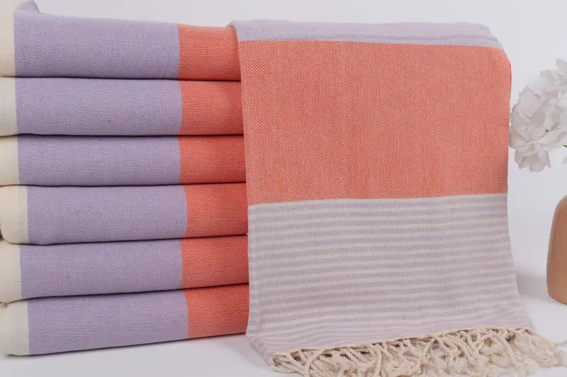 Monogram Turkish Towel, Towel With Name, Lightweight towel, 68x40 Cotton Striped Towel, Baby Boy Gift, Gifts For Him, Summer Towel, Cute Beach Towel - 2