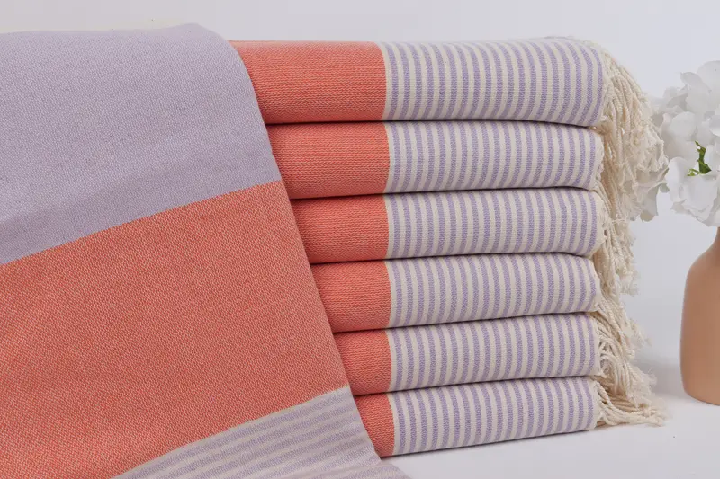 Monogram Turkish Towel, Towel With Name, Lightweight towel, 68x40 Cotton Striped Towel, Baby Boy Gift, Gifts For Him, Summer Towel, Cute Beach Towel - 1