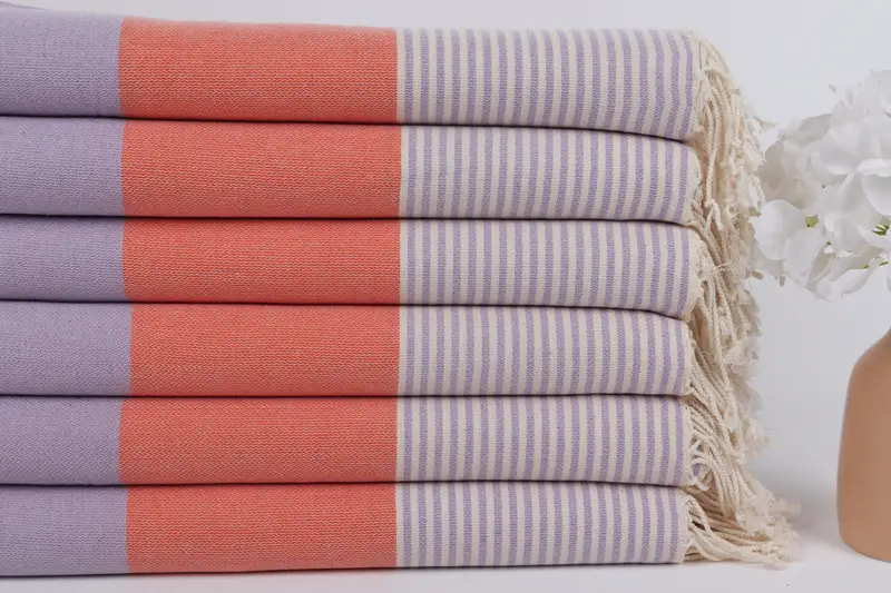 Monogram Turkish Towel, Towel With Name, Lightweight towel, 68x40 Cotton Striped Towel, Baby Boy Gift, Gifts For Him, Summer Towel, Cute Beach Towel - 3
