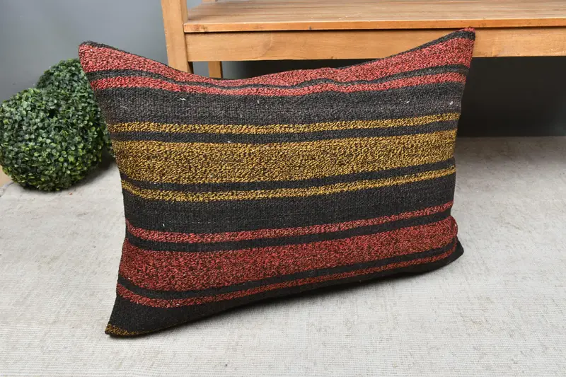 Customized Cushion, 20x28 Red Cushion Case, Couch Cushion Cover, Handmade Kilim Cushion, Pillow for Sofa, Pillow Cover, Pillow for Couch - 7