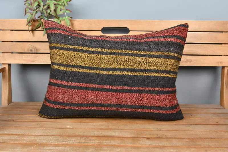 Customized Cushion, 20x28 Red Cushion Case, Couch Cushion Cover, Handmade Kilim Cushion, Pillow for Sofa, Pillow Cover, Pillow for Couch - 6