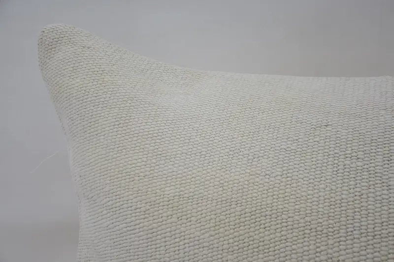 Home Decor Pillow, Antique Pillows, Pillow Sham, Throw Kilim Pillow, Morroccon Kilim Cushion Cushion Case, 16x36 White Cushion Case - 2