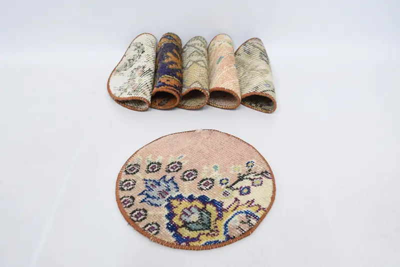 ボヘミアン ベージュ & ブロンズ プレースマット、25 インチ ボヘミアン プレースマット