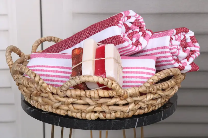 70x40 Cotton Striped Towel, Organic Beach Towel, Turkish hand towel, Thin towel, Personalized Gifts, Wedding Gift For Bride, Decorative Towel - 4
