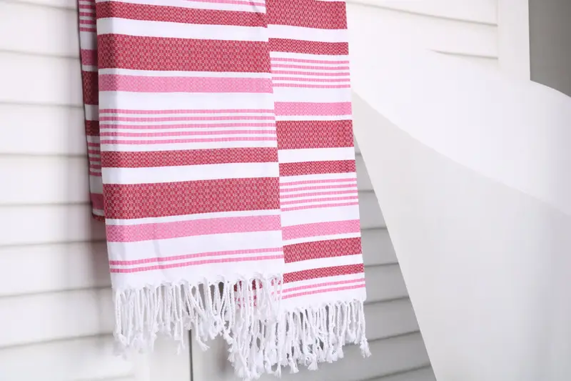 70x40 Cotton Striped Towel, Organic Beach Towel, Turkish hand towel, Thin towel, Personalized Gifts, Wedding Gift For Bride, Decorative Towel - 8