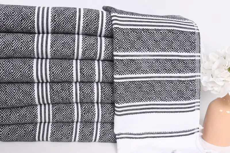 Spa Towel, Custom Gift, 40x18 Cotton Diamond Towel, Bridal Shower Gift, Monogram Towels, Personalized Gifts, Turkish Towel Hand Towel, Wedding Gift - 2