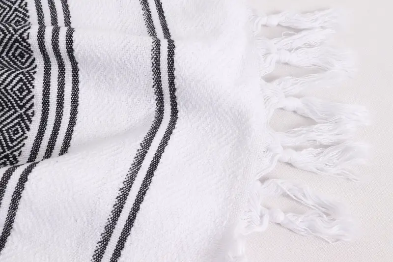 Spa Towel, Custom Gift, 40x18 Cotton Diamond Towel, Bridal Shower Gift, Monogram Towels, Personalized Gifts, Turkish Towel Hand Towel, Wedding Gift - 8